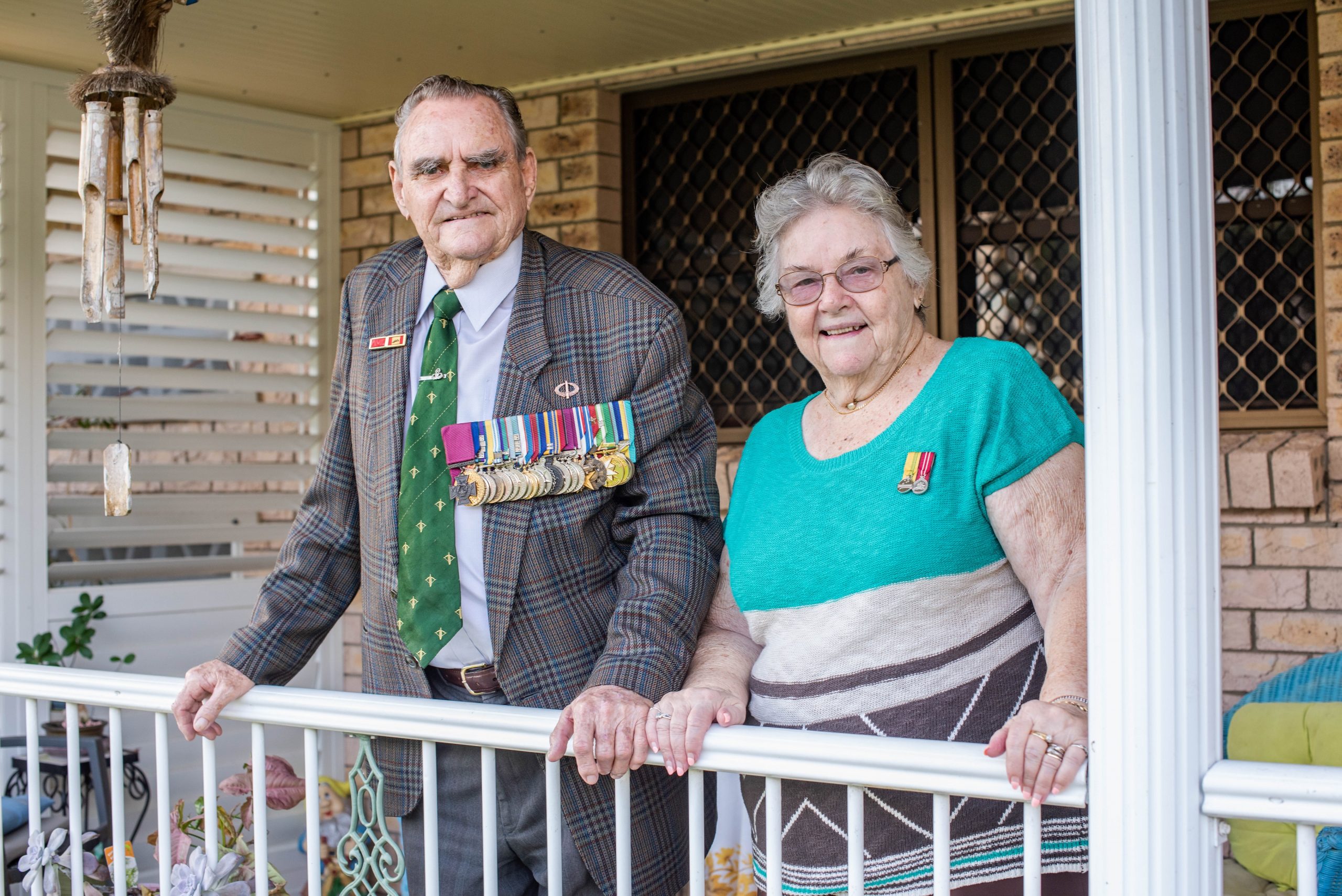 Keith Payne Anzac Day at home